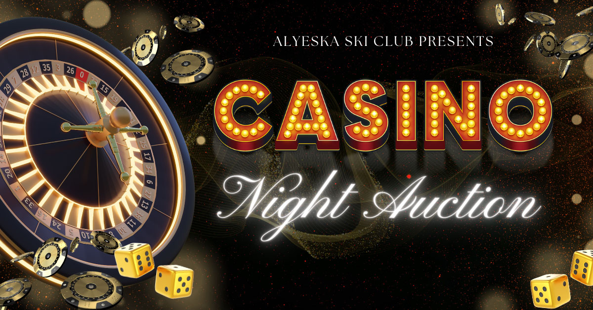 Black and Gold Modern Casino Night Party